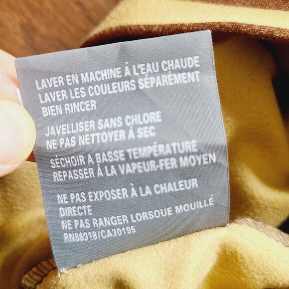 RIDE SNOWBOARDS Zip-Up Jacket with Thumb Holes, BROWN Striped, Pockets. - Picture 14 of 16